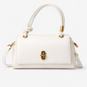 Pearl White Luxe Satchel