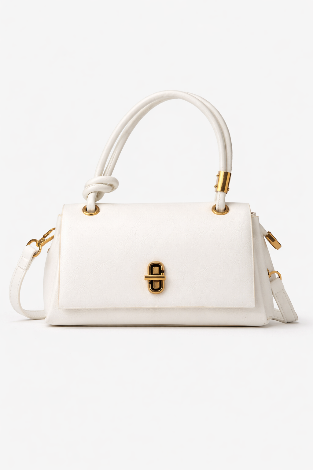 Pearl White Luxe Satchel