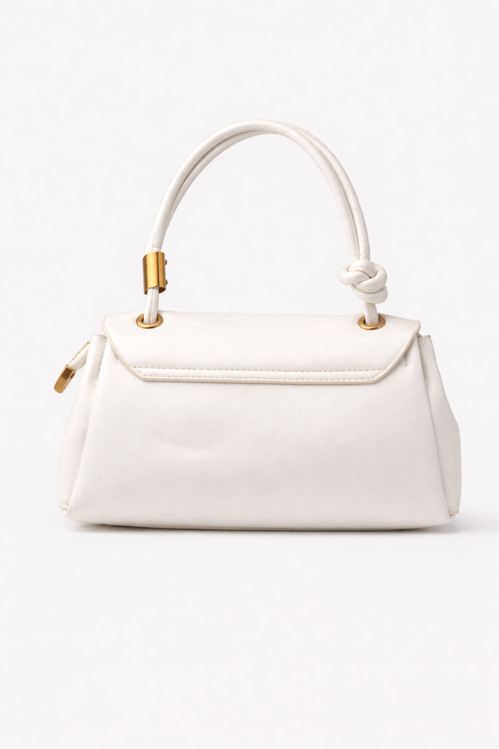 Pearl White Luxe Satchel