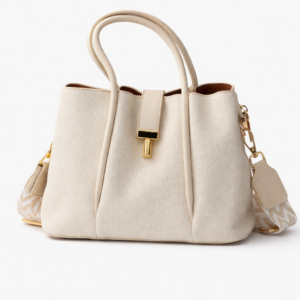 Ivory Luxe Tote Bag