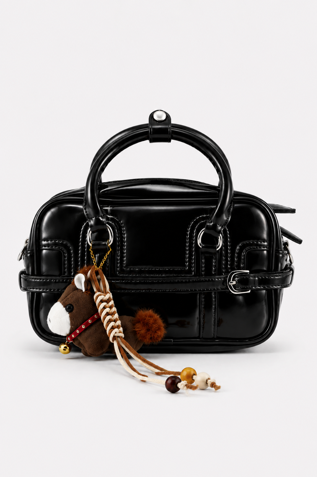 luna onyx black charm satchel1