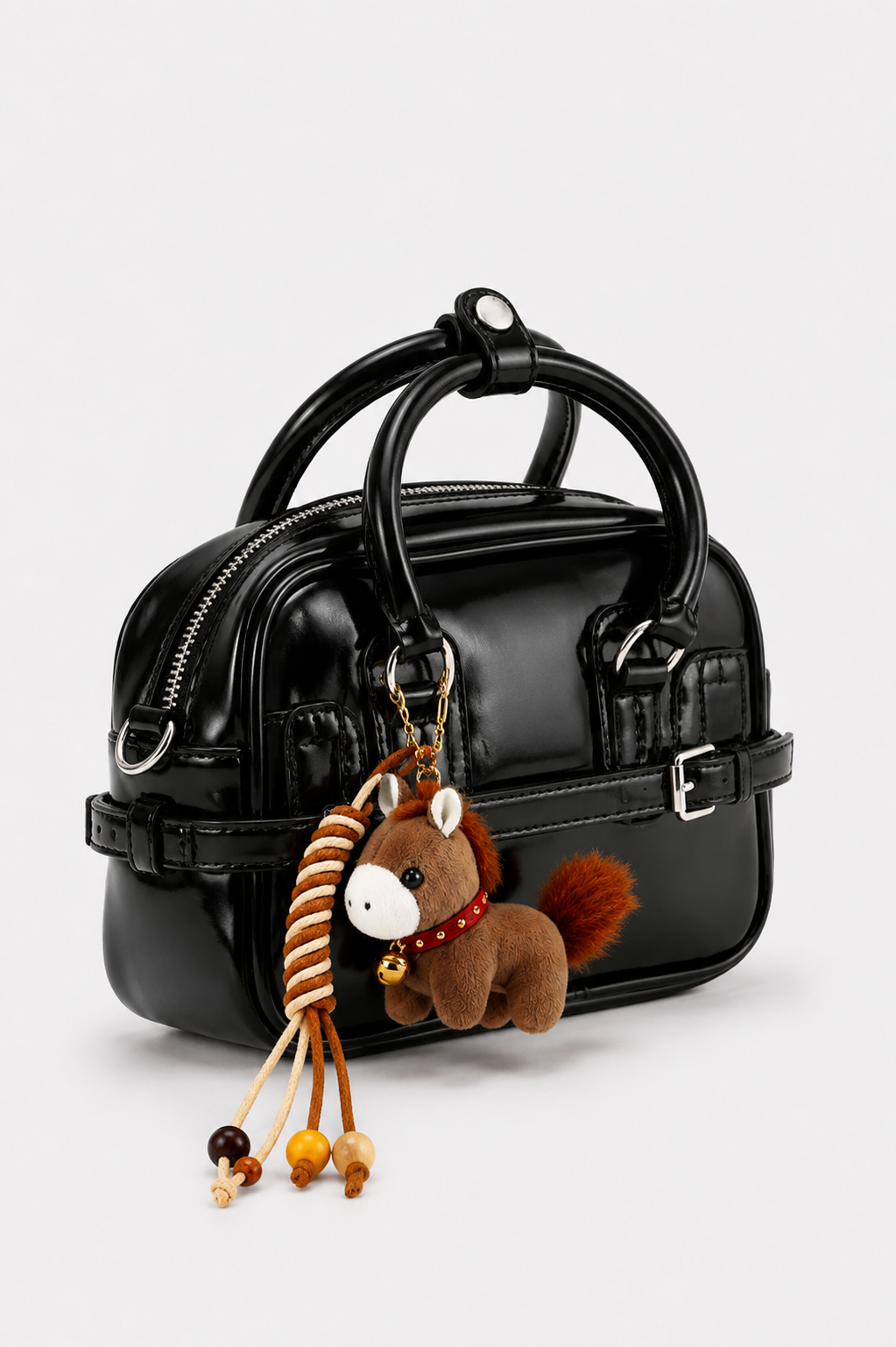 luna onyx black charm satchel3