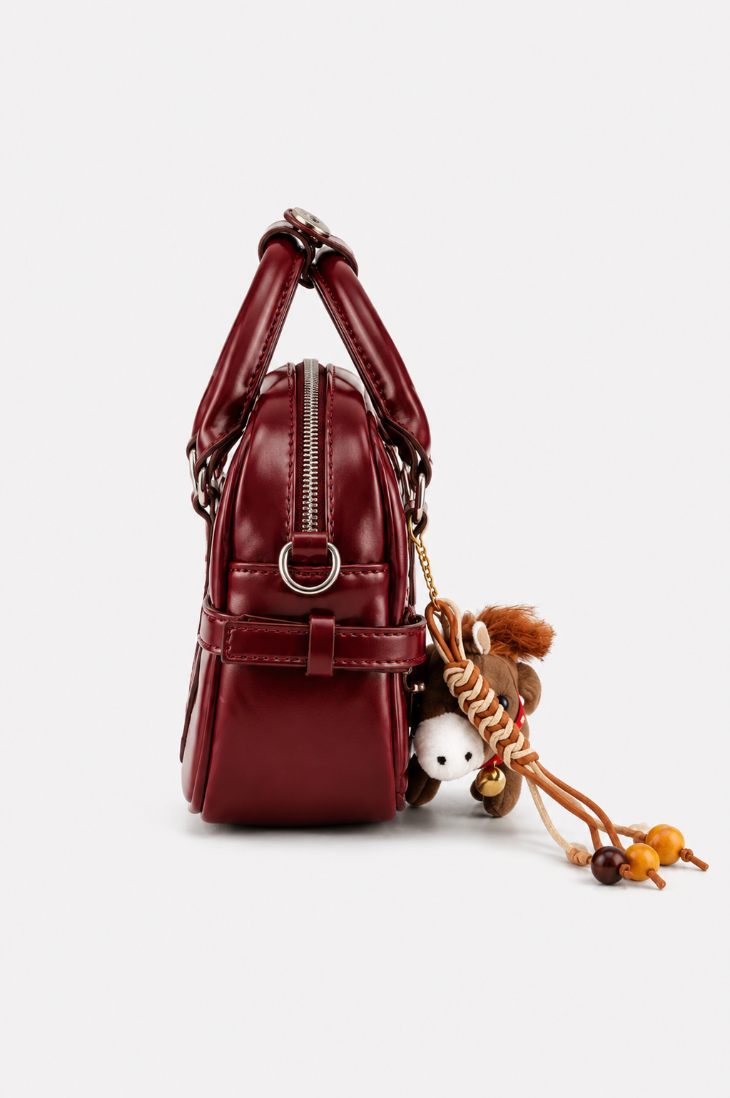 luna ruby red charm satchel15